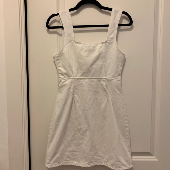 Urban Outfitters White Jean Dress - Picture 3 of 4